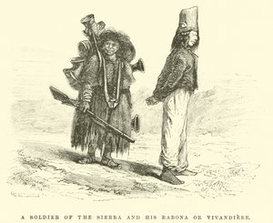 A Soldier of the Sierra and His Rabona or Vivandiere by Edouard Riou